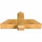 Ekena Millwork Eugene Rough Sawn Timber Gable Bracket, Western Red Cedar, 36"W x 16"H x 6"D x 6"F, 11/12 Pitch GBW036X16X0606EUG00RWR - alternate 3